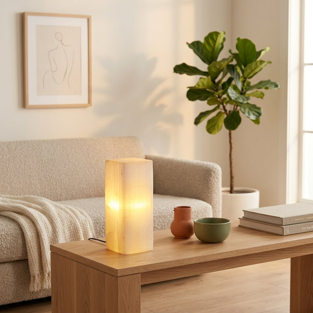 LAMPE DÉCORATIVE EN ONYX